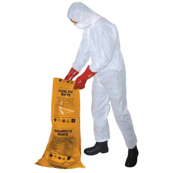 Guard Master, Chemical Protective Coveralls, Disposable, White