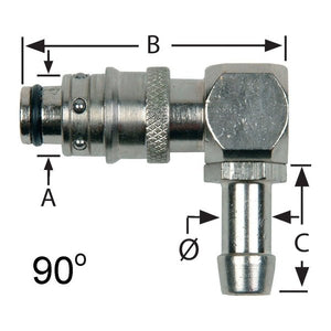 Waterline - RPL Compatible 90 Socket Couplings With Hose Tail